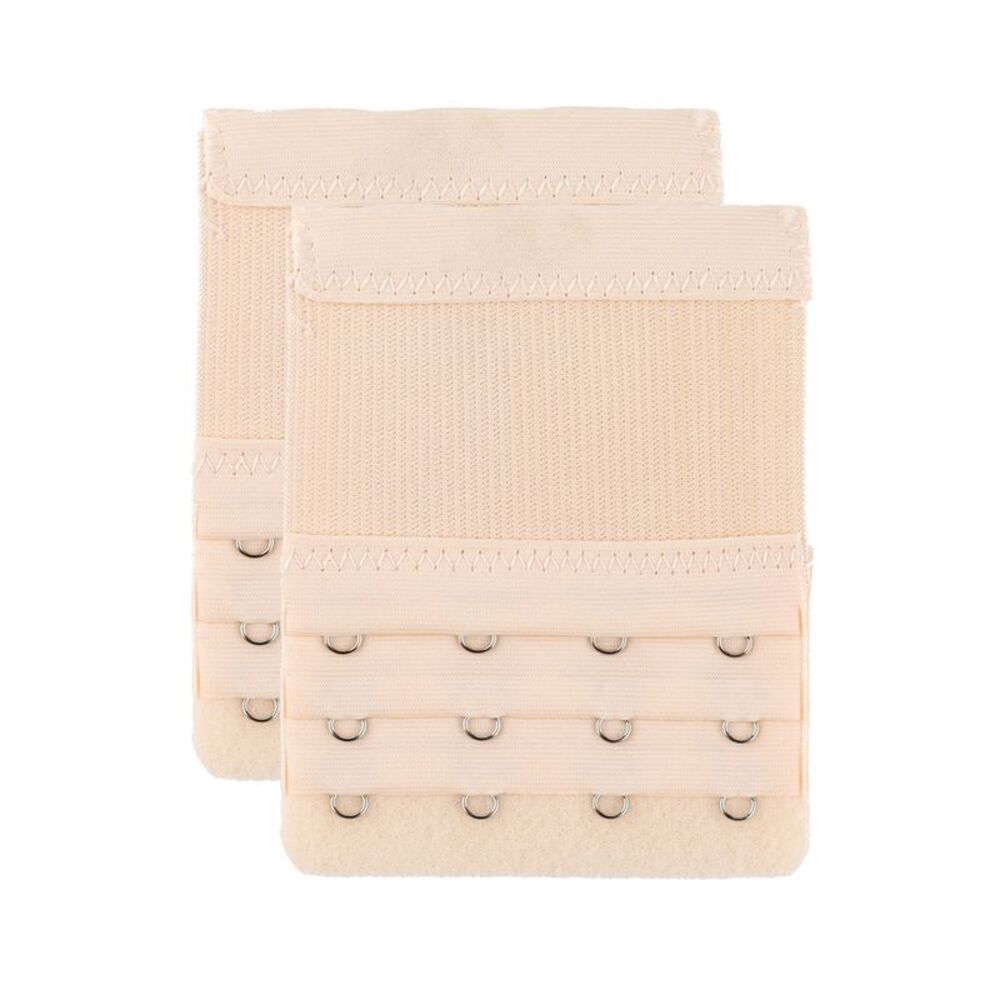 2pcs Bra Strap Extenders Set 3 Rows Elastic Bra Hook Extensions 4-hooks